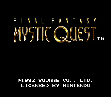 Final Fantasy - Mystic Quest (USA) (Rev 1) screen shot title